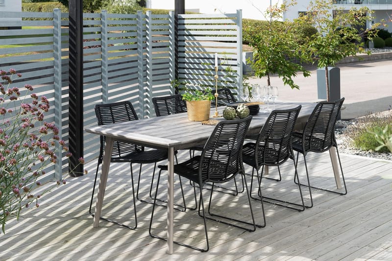 Liljearp Matstol Utomhus Svart - Hillerstorp - Utemöbler & utemiljö - Utestol & trädgårdsstol - Matstol & karmstol utomhus