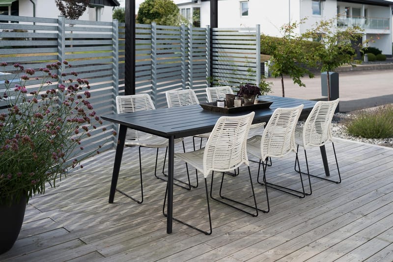 Liljearp Matstol Utomhus Vit - Hillerstorp - Utemöbler & utemiljö - Utestol & trädgårdsstol - Matstol & karmstol utomhus