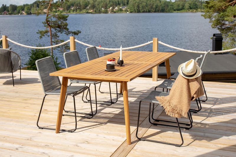 Lindos Matstol Utomhus - Grå - Utemöbler & utemiljö - Utestol & trädgårdsstol - Matstol & karmstol utomhus