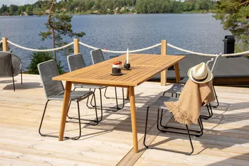 Lindos Matstol Utomhus - Grå - Utemöbler & utemiljö - Utestol & trädgårdsstol - Matstol & karmstol utomhus