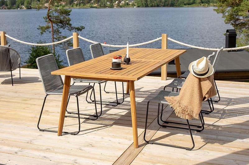 Lindos Matstol Utomhus - Grå - Utemöbler & utemiljö - Utestol & trädgårdsstol - Matstol & karmstol utomhus