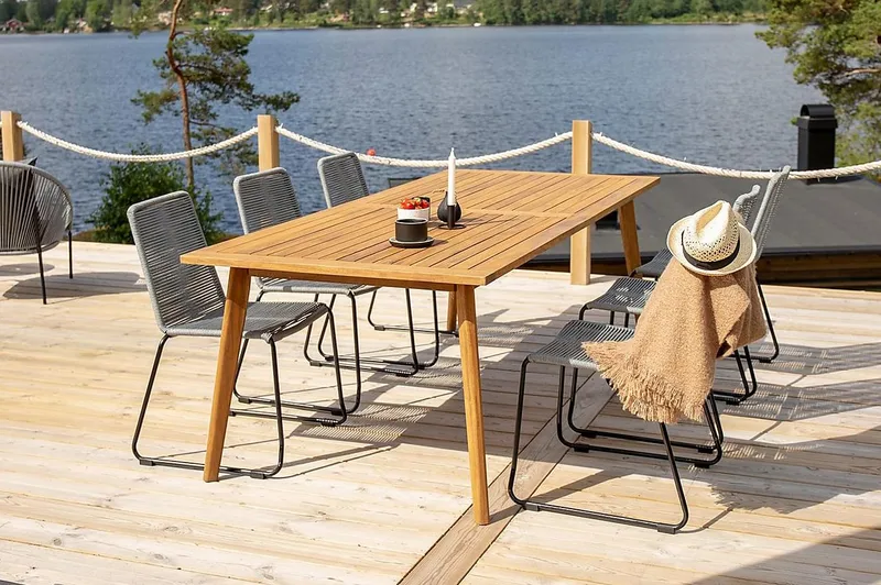 Lindos Matstol Utomhus - Grå - Utemöbler & utemiljö - Utestol & trädgårdsstol - Matstol & karmstol utomhus