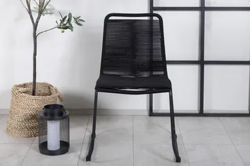 Lindos Stapelstol Utomhus Svart - Venture Home - Utemöbler & utemiljö - Utestol & trädgårdsstol - Matstol & karmstol utomhus