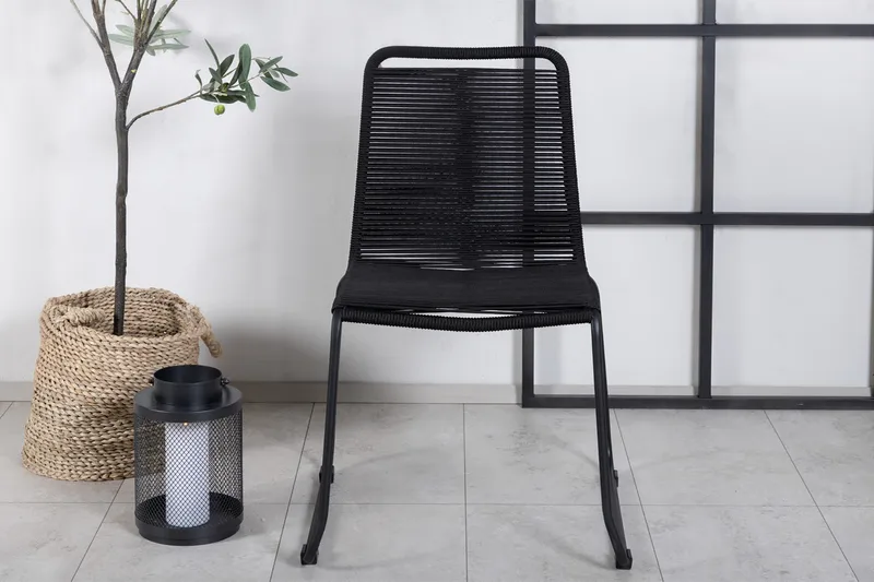 Lindos Stapelstol Utomhus Svart - Venture Home - Utemöbler & utemiljö - Utestol & trädgårdsstol - Matstol & karmstol utomhus