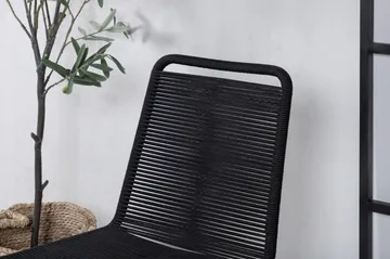 Lindos Stapelstol Utomhus Svart - Venture Home - Utemöbler & utemiljö - Utestol & trädgårdsstol - Matstol & karmstol utomhus