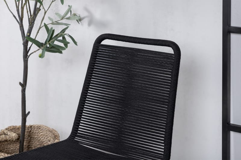 Lindos Stapelstol Utomhus Svart - Venture Home - Utemöbler & utemiljö - Utestol & trädgårdsstol - Matstol & karmstol utomhus