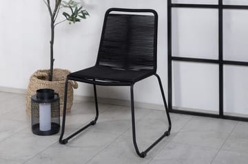 Lindos Stapelstol Utomhus Svart - Venture Home - Utemöbler & utemiljö - Utestol & trädgårdsstol - Matstol & karmstol utomhus