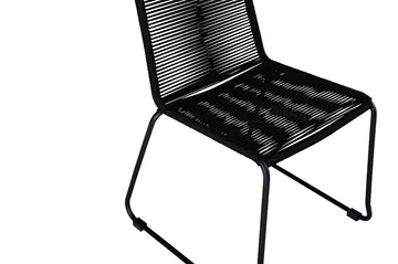 Lindos Stapelstol Utomhus Svart - Venture Home - Utemöbler & utemiljö - Utestol & trädgårdsstol - Matstol & karmstol utomhus