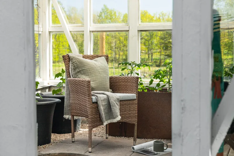 Malina Karmstol Utomhus - Brun - Utemöbler & utemiljö - Utestol & trädgårdsstol - Matstol & karmstol utomhus