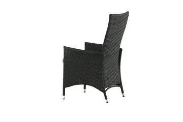 Padova Karmstol Utomhus Svart - Venture Home - Utemöbler & utemiljö - Utestol & trädgårdsstol - Matstol & karmstol utomhus
