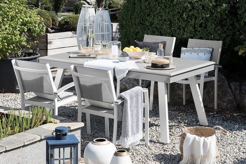 Pereta Trädgårdsstol 4 St 50 cm - Vit - Utemöbler & utemiljö - Utestol & trädgårdsstol - Matstol & karmstol utomhus