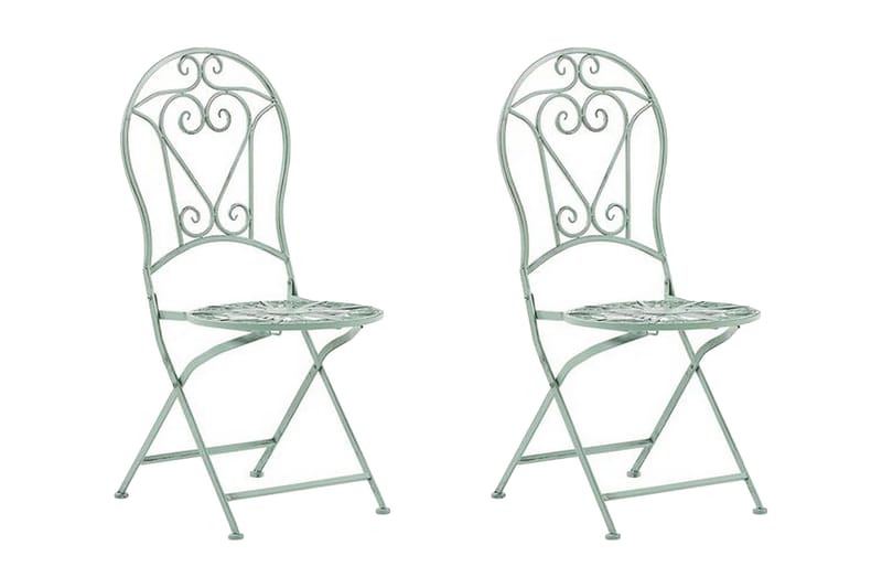 Piossasco Utestol 2-pack - Grön - Utemöbler & utemiljö - Utestol & trädgårdsstol - Matstol & karmstol utomhus