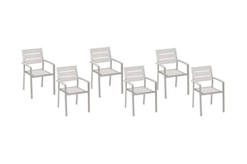 Purujosa Trädgårdsstol 6-pack - Vit - Utemöbler & utemiljö - Utestol & trädgårdsstol - Matstol & karmstol utomhus