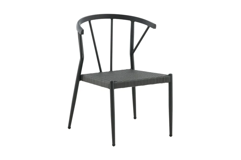 Stina Karmstol Utomhus - Svart - Utemöbler & utemiljö - Utestol & trädgårdsstol - Matstol & karmstol utomhus