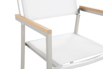 Trädgårdsstol 6 St Grosseto 58 cm - Vit - Utemöbler & utemiljö - Utestol & trädgårdsstol - Matstol & karmstol utomhus