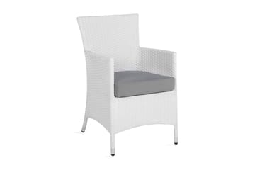 Trädgårdsstol Azuelo 2-pack - Vit - Utemöbler & utemiljö - Utestol & trädgårdsstol - Matstol & karmstol utomhus