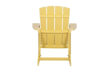 Trädgårdsstol med fotpall gul ADIRONDACK - Gul - Utemöbler & utemiljö - Utestol & trädgårdsstol - Matstol & karmstol utomhus