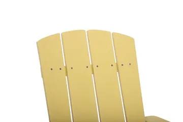 Trädgårdsstol med fotpall gul ADIRONDACK - Gul - Utemöbler & utemiljö - Utestol & trädgårdsstol - Solstol - Däckstol