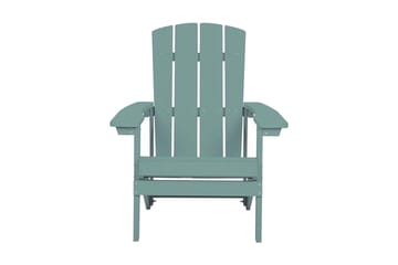 Trädgårdsstol med fotpall turkos ADIRONDACK - Blå - Utemöbler & utemiljö - Utestol & trädgårdsstol - Matstol & karmstol utomhus