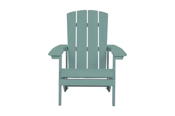 Trädgårdsstol med fotpall turkos ADIRONDACK - Blå - Utemöbler & utemiljö - Utestol & trädgårdsstol - Solstol - Däckstol