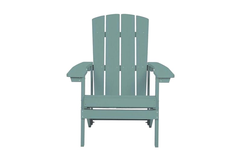Trädgårdsstol med fotpall turkos ADIRONDACK - Blå - Utemöbler & utemiljö - Utestol & trädgårdsstol - Solstol - Däckstol