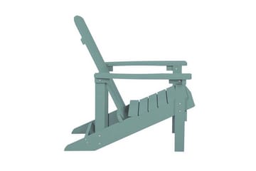 Trädgårdsstol med fotpall turkos ADIRONDACK - Blå - Utemöbler & utemiljö - Utestol & trädgårdsstol - Matstol & karmstol utomhus