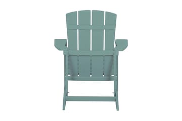Trädgårdsstol med fotpall turkos ADIRONDACK - Blå - Utemöbler & utemiljö - Utestol & trädgårdsstol - Matstol & karmstol utomhus