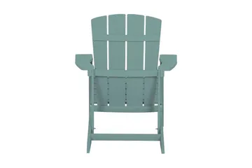 Trädgårdsstol med fotpall turkos ADIRONDACK - Blå - Utemöbler & utemilj ö - Utestol & trädgårdsstol - Solstol - Däckstol