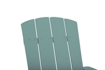 Trädgårdsstol med fotpall turkos ADIRONDACK - Blå - Utemöbler & utemiljö - Utestol & trädgårdsstol - Matstol & karmstol utomhus