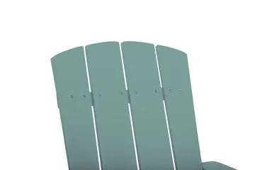 Trädgårdsstol med fotpall turkos ADIRONDACK - Blå - Utemöbler & utemiljö - Utestol & trädgårdsstol - Solstol - Däckstol