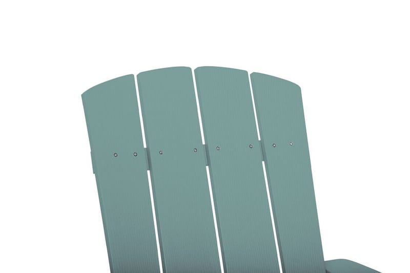 Trädgårdsstol med fotpall turkos ADIRONDACK - Blå - Utemöbler & utemiljö - Utestol & trädgårdsstol - Solstol - Däckstol