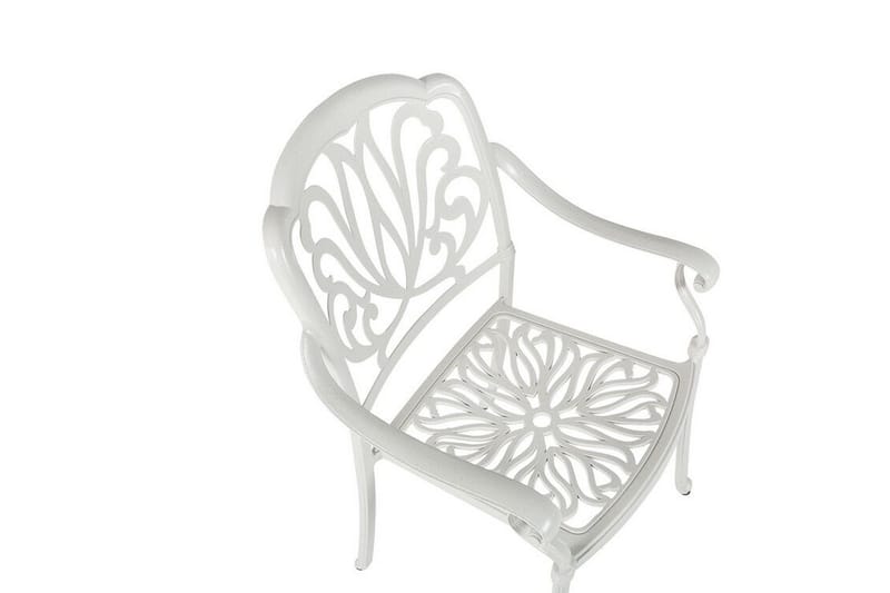 Trädgårdsstolar 4 st vit ANCONA - Vit - Utemöbler & utemiljö - Utestol & trädgårdsstol - Matstol & karmstol utomhus