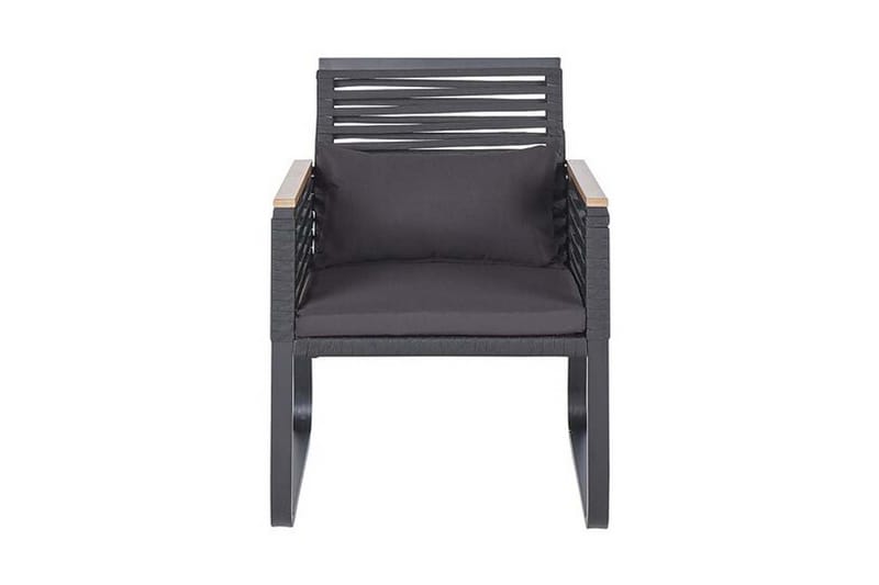 TrådgårdsUtestol 2 st svart CANETTO - Svart - Utemöbler & utemiljö - Utestol & trädgårdsstol - Matstol & karmstol utomhus