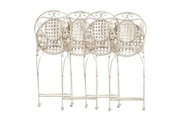 TrådgårdsUtestol 4 st krämvit BIVIO - Vit - Utemöbler & utemiljö - Utestol & trädgårdsstol - Matstol & karmstol utomhus