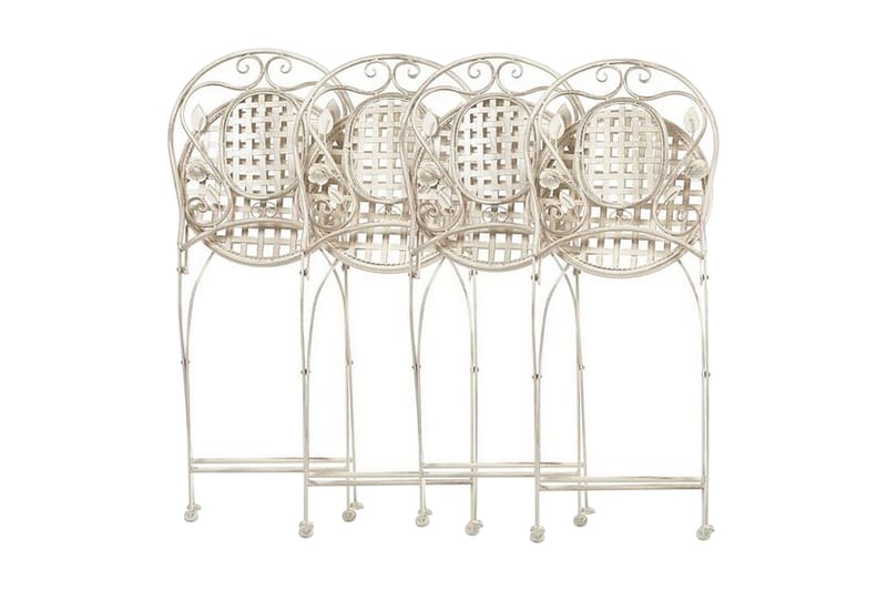 TrådgårdsUtestol 4 st krämvit BIVIO - Vit - Utemöbler & utemiljö - Utestol & trädgårdsstol - Matstol & karmstol utomhus