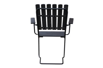 Utefåtölj Vaxholm 4-pack - Kaffesvart/Grå - Utemöbler & utemiljö - Utestol & trädgårdsstol - Matstol & karmstol utomhus