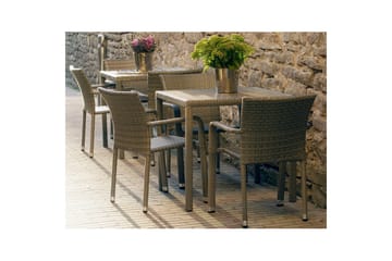 Utestol LARACHE 57x61xH83 aluminiumram grå - Utemöbler & utemiljö - Utestol & trädgårdsstol - Matstol & karmstol utomhus