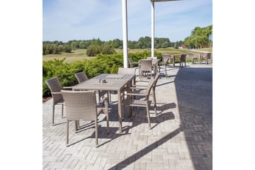 Utestol LARACHE 57x61xH83 aluminiumram grå - Utemöbler & utemiljö - Utestol & trädgårdsstol - Matstol & karmstol utomhus