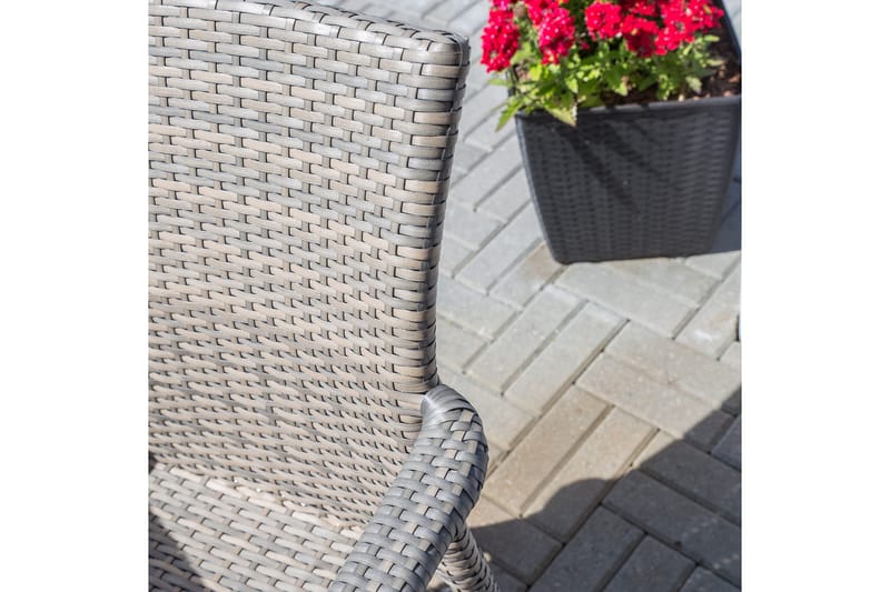 Utestol LARACHE 57x61xH83 aluminiumram grå - Utemöbler & utemiljö - Utestol & trädgårdsstol - Matstol & karmstol utomhus