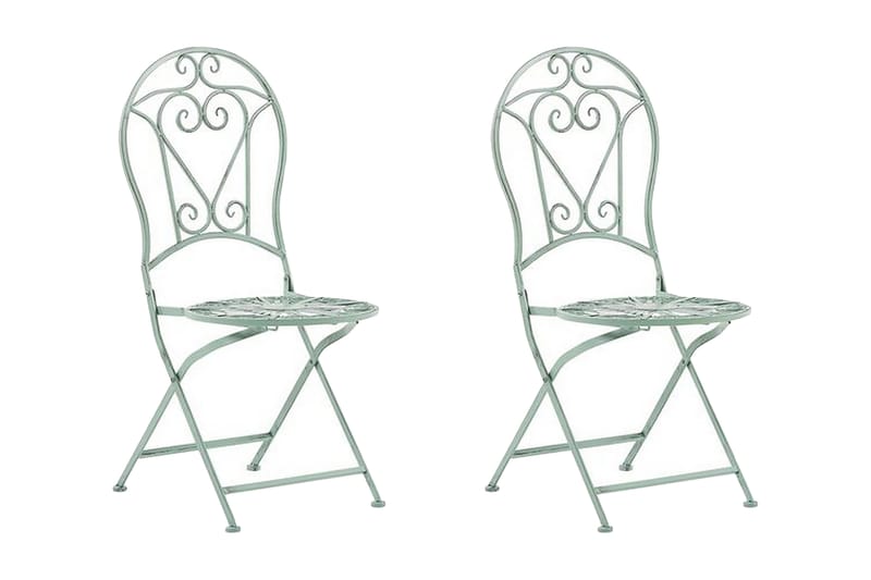 Utestol Roccavione 2-pack - Grön - Utemöbler & utemiljö - Utestol & trädgårdsstol - Matstol & karmstol utomhus