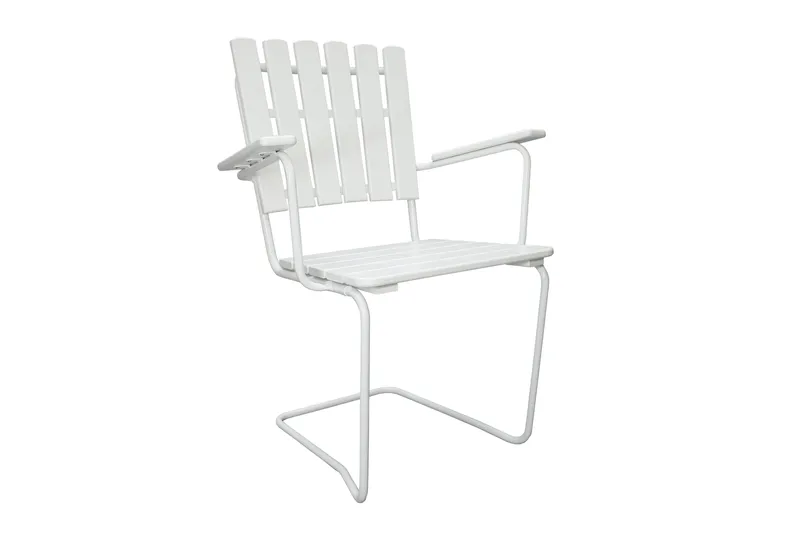 Vaxholm Karmstol Utomhus Vit - KWA - Utemöbler & utemiljö - Utestol & trädgårdsstol - Matstol & karmstol utomhus