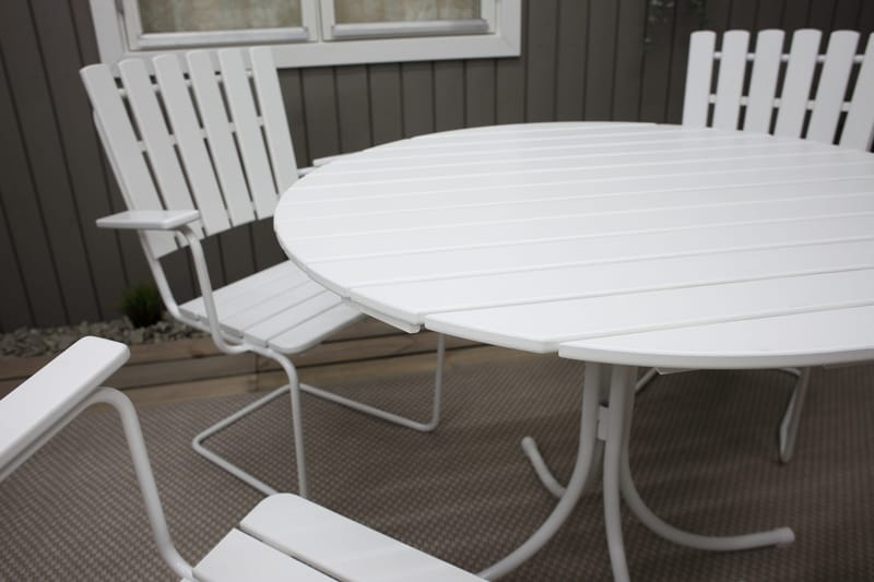 Vaxholm Karmstol Utomhus Vit - KWA - Utemöbler & utemiljö - Utestol & trädgårdsstol - Matstol & karmstol utomhus