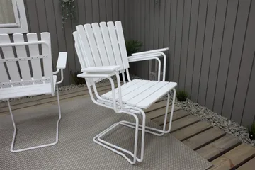 Vaxholm Karmstol Utomhus Vit - KWA - Utemöbler & utemiljö - Utestol & trädgårdsstol - Matstol & karmstol utomhus