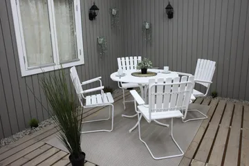 Vaxholm Karmstol Utomhus Vit - KWA - Utemöbler & utemiljö - Utestol & trädgårdsstol - Matstol & karmstol utomhus