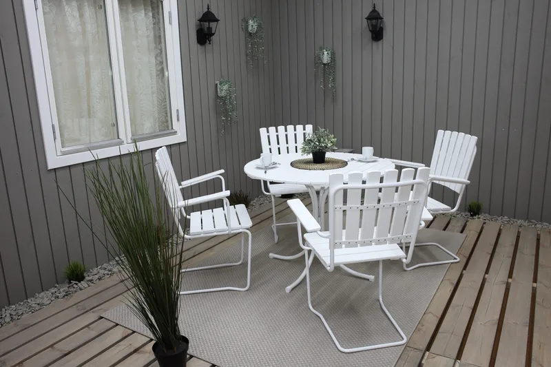 Vaxholm Karmstol Utomhus Vit - KWA - Utemöbler & utemiljö - Utestol & trädgårdsstol - Matstol & karmstol utomhus