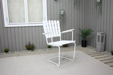 Vaxholm Karmstol Utomhus Vit - KWA - Utemöbler & utemiljö - Utestol & trädgårdsstol - Matstol & karmstol utomhus