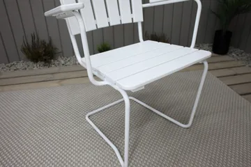 Vaxholm Karmstol Utomhus Vit - KWA - Utemöbler & utemiljö - Utestol & trädgårdsstol - Matstol & karmstol utomhus