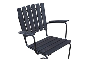 Vaxholm Utefåtölj - Kaffesvart/Grå - Utemöbler & utemiljö - Utestol & trädgårdsstol - Matstol & karmstol utomhus