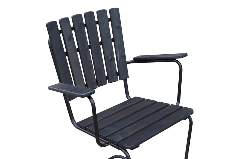 Vaxholm Utefåtölj - Kaffesvart/Grå - Utemöbler & utemiljö - Utestol & trädgårdsstol - Matstol & karmstol utomhus