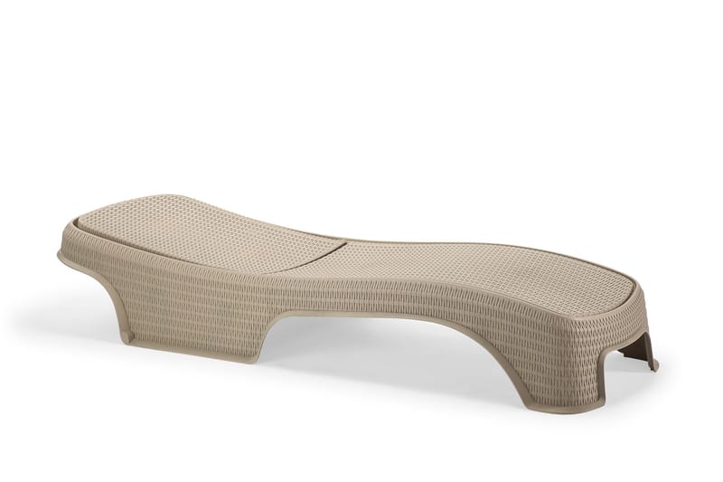 Muneo Solsäng 197 cm - Ljusbrun - Utemöbler & utemiljö - Utestol & trädgårdsstol - Solsäng & solvagn